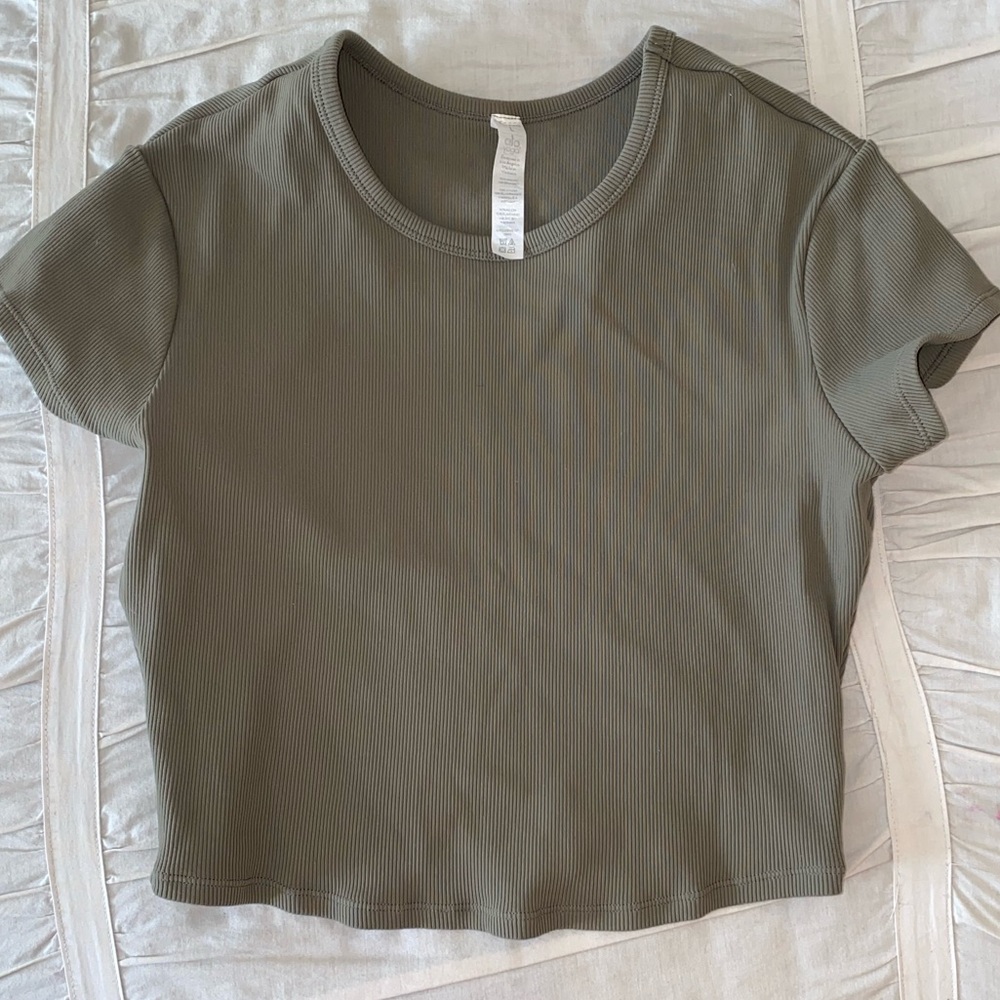 Alo ribbed crop top